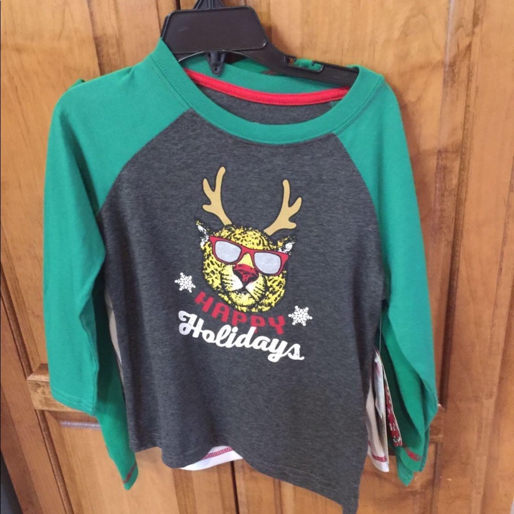 NWT Seven Oaks Happy Holidays 4t boy’s
